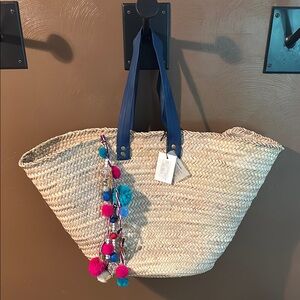 Giselle straw tote